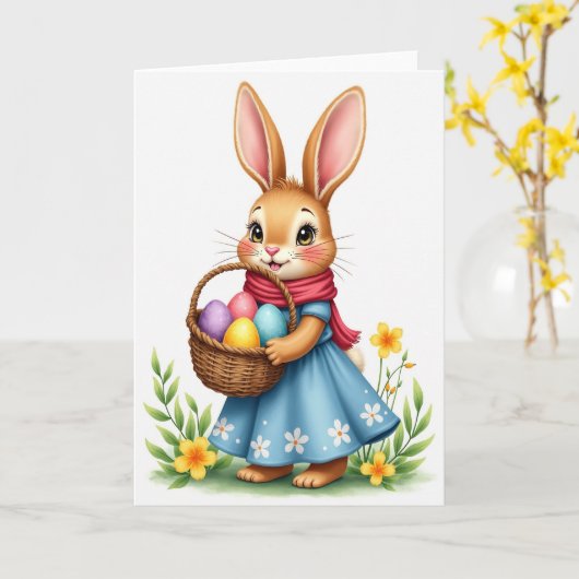 Furry Friend Happy Day Card カード (黄色い花)