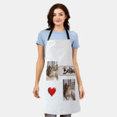 Furry Friend, Loving Mom – Personalized Apron エプロン (着用した状態)