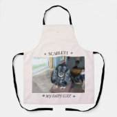 Furry Friend Name & Paw Print Accent Layout エプロン (正面)