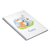 Furry Friendsミュージックスパイラルノートブック ノートブック (右側)