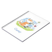 Furry Friendsミュージックスパイラルノートブック ノートブック (左側)