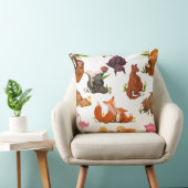 Furry Friends Decorative Pillow – Pet Lover Gift クッション (椅子)