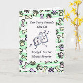 Furry Friends Live On Locked In Ourハート3 カード (黄色い花)