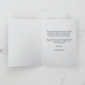 Furry Friends Looking at Santa Custom Christmas カード (内部)