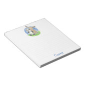 Furry Friends Peek-a-Booノートパッド ノートパッド (アングル)