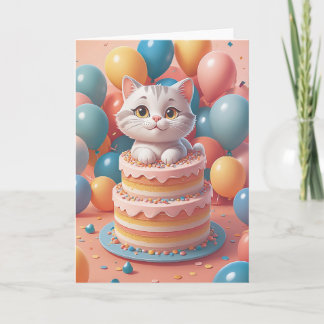 Furry Friends Wishing You Happy Birthday カード