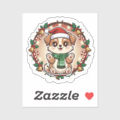 Furry Holiday Cheer Custom-Cut Vinyl Sticker シール (シート)
