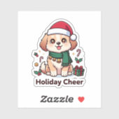  Furry Holiday Cheer Custom-Cut Vinyl Sticker シール (シート)