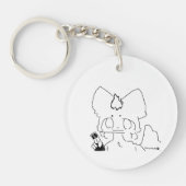 furry island fox and furry island mark key ring キーホルダー (正面)