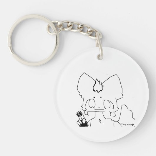 furry island fox and furry island mark key ring キーホルダー (正面)