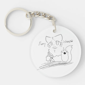 furry island fox and furry island mark key ring キーホルダー