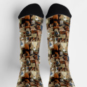 「Furry Moments: An Alpaca Photo Collage」 ソックス (上部)