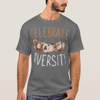 Furry Potato Cute Guinea Pig Celebrate Diversity Tシャツ