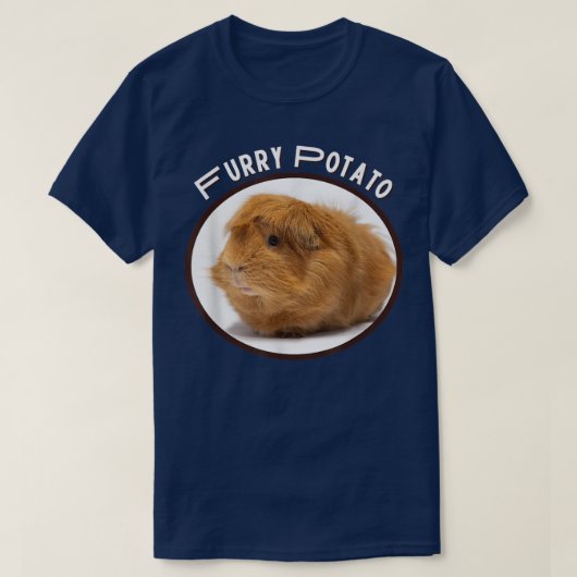 Furry Potato Funny Guinea-Pig Wrong Animal Name Jo Tシャツ (デザイン正面)