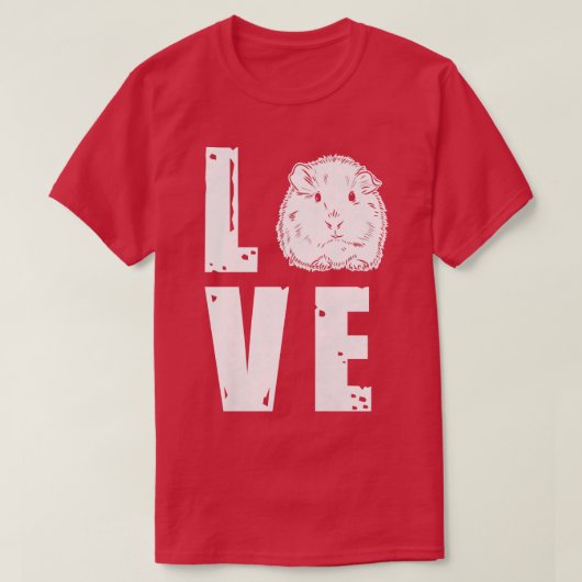 Furry Potato Guinea Pig Pet Love Tシャツ (デザイン正面)