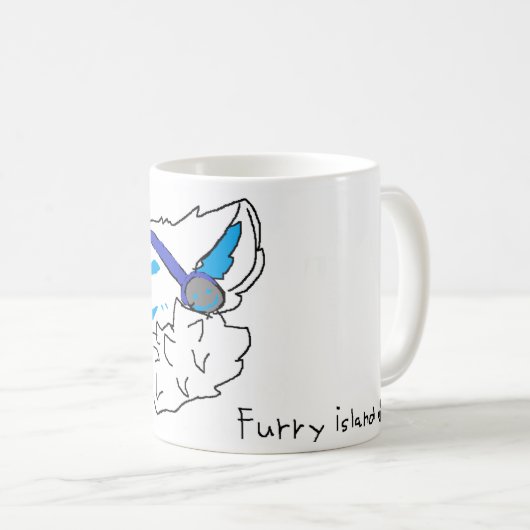 furry protogen mug コーヒーマグカップ (正面右)