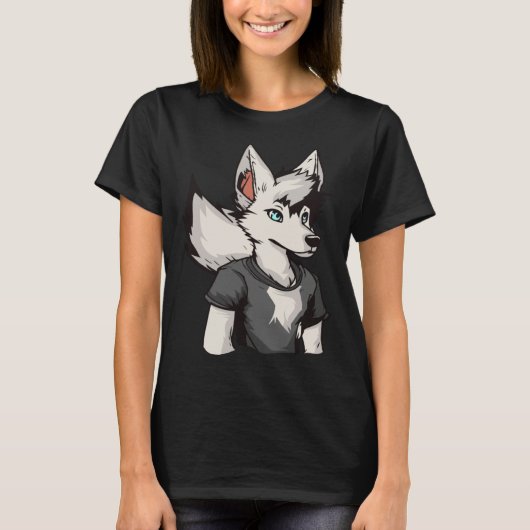 Fursona Cosplay  Furries Furry Fandom Tシャツ (正面)