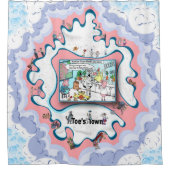 Further Than Meat | Satirical Humor シャワーカーテン (正面)