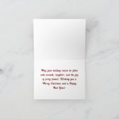 Furtive Greetings: Bernese Mountain Dogクリスマス シーズンカード (内部)