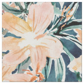 FURTIVE Hibiscus熱帯フローラ ファブリック (クローズアップ)