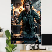 Fury in the Firestorm Gaming Room Poster ポスター (ホームオフィス)