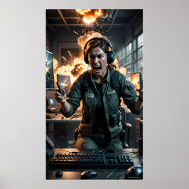 Fury in the Firestorm Gaming Room Poster ポスター