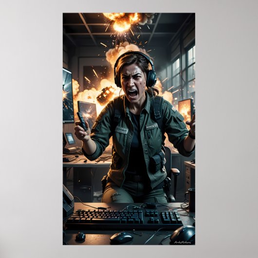 Fury in the Firestorm Gaming Room Poster ポスター (正面)