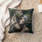 fusão homem e natureza クッション (ブランケット)