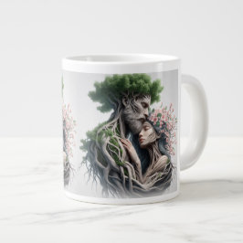 fusão homem e natureza ジャンボコーヒーマグカップ