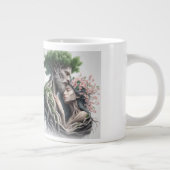 fusão homem e natureza ジャンボコーヒーマグカップ (右)