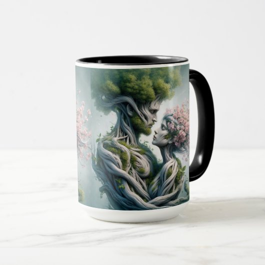 fusão homem e natureza マグカップ (正面右)