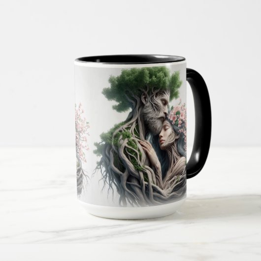 fusão homem e natureza マグカップ (正面右)