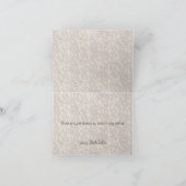 Fusciaのヒョウのブライダルのサンキューカード サンキューカード (内部)