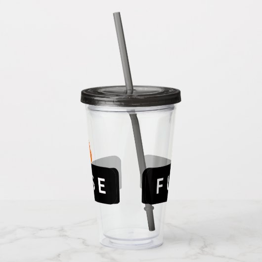 FUSE CUP W/ LID & STRAW アクリルタンブラー (左)