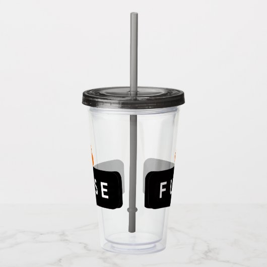FUSE CUP W/ LID & STRAW アクリルタンブラー (右)