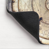 fusee、眺めが付いている最初の春によって運転される時計の マウスパッド (コーナー)