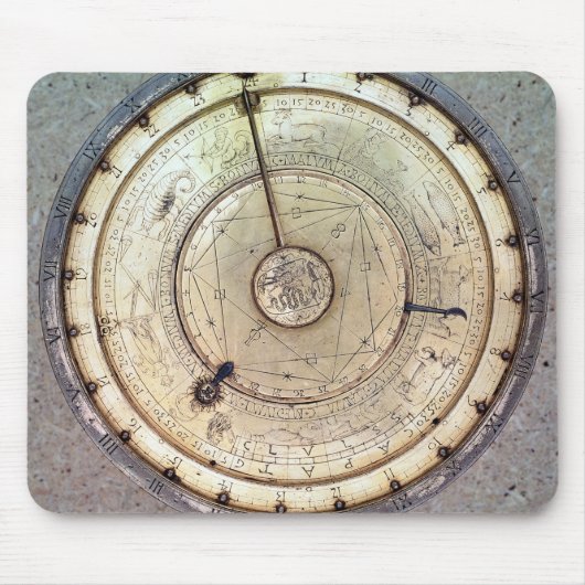 fusee、眺めが付いている最初の春によって運転される時計の マウスパッド (正面)