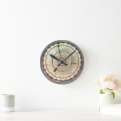 fusee、眺めが付いている最初の春によって運転される時計の ラウンド壁時計 (ホーム)