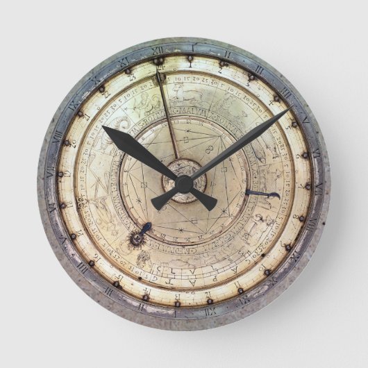 fusee、眺めが付いている最初の春によって運転される時計の ラウンド壁時計 (正面)