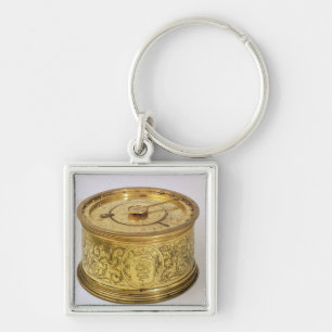 fusee 1525年が付いている最初の春によって運転される時計 キーホルダー