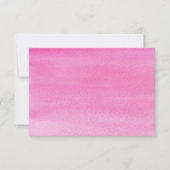 Fushciaの水彩画のひもライト 出欠カード (裏面)