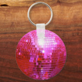 FUSHIA DISCO BALL DANCE PARTY キーホルダー (正面)