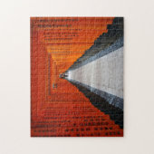 Fushimi Inari、京都の赤い神社のゲートのトンネル ジグソーパズル (縦)