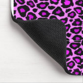 fushsiaのヒョウのプリントのマウスパッド マウスパッド (コーナー)