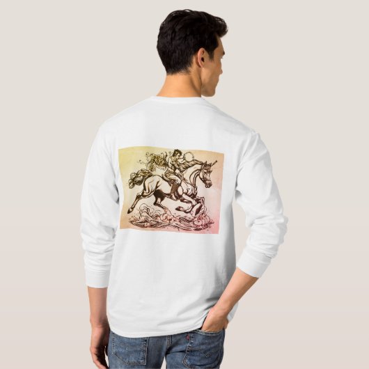 「Fusion威厳のある: Centaur Flash」 Tシャツ (裏面フル)