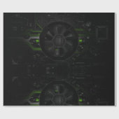 Fusion芸術的: 4コアのコンピュータ ラッピングペーパー (フラット)