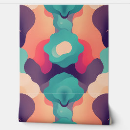 Fusion:鮮やかレトロ-抽象芸術モダン万華鏡のように千変万化するパターン 壁紙