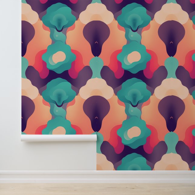 Fusion:鮮やかレトロ-抽象芸術モダン万華鏡のように千変万化するパターン 壁紙 (アプリケーション)