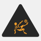 Fussball Ball 三角形シール (正面)