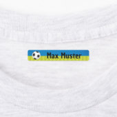 Fußball blau grün - 96 schmale Kinder Etiketten ラベル (貼付)